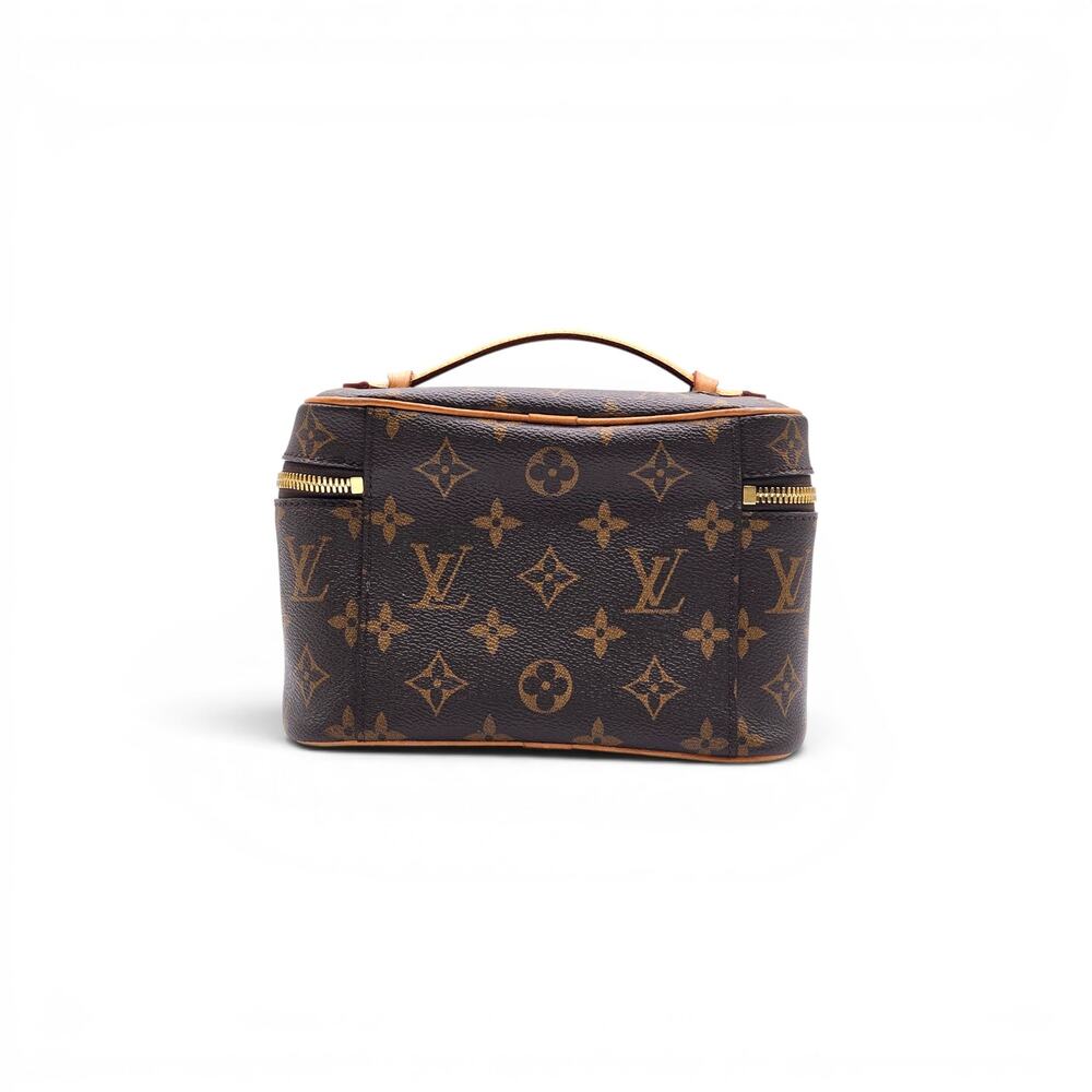 Louis Vuitton Nice Mini Vanity Case Monogram Canvas Beauty Bag Brown - Preowned - Picture 2 of 12